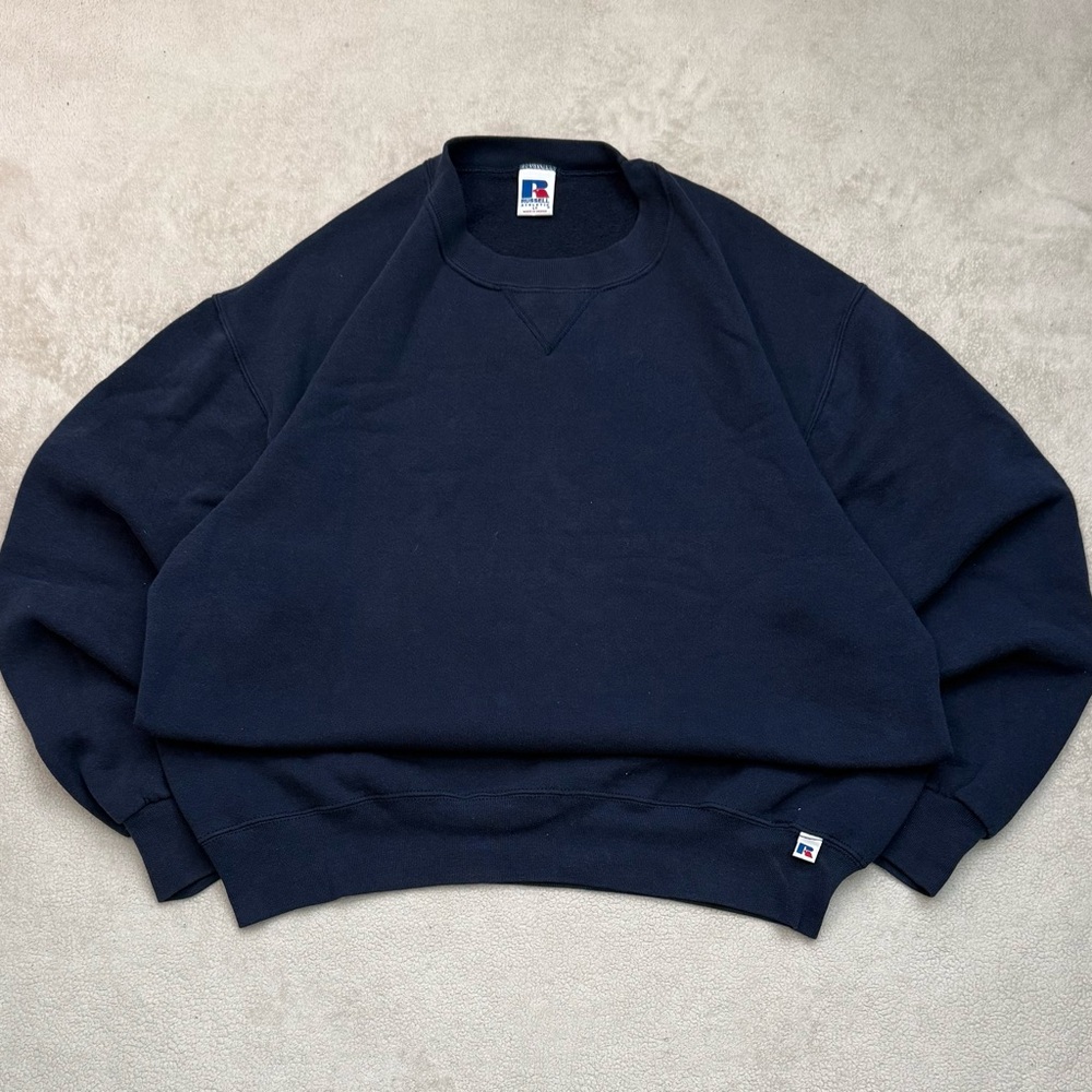 Russell Athletic Dark Blue Crewneck Sweater